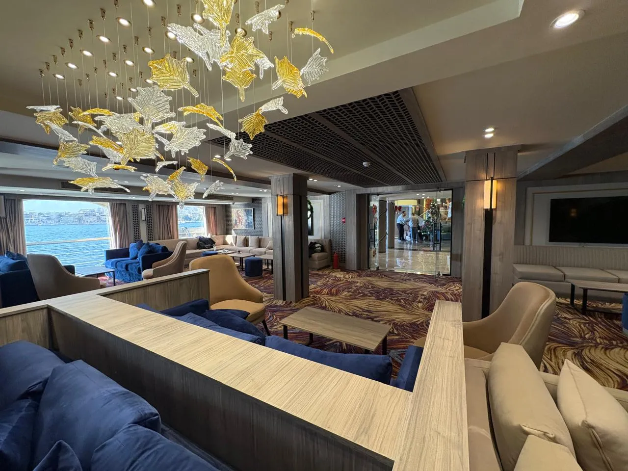 Lounge aboard the Royal Liberty Nile cruise